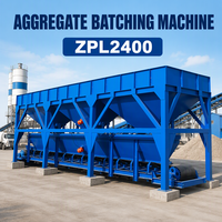 Mesin Batching Agregat Listrik Terkendali PLC Haigang PLD2400 Kapasitas 3000kg Produktivitas 100m3/jam Motor Hopper 2.4m3