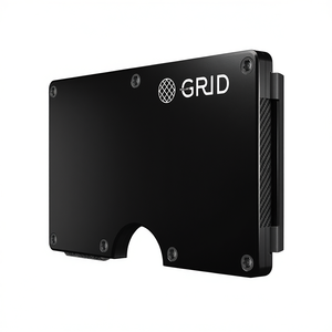 Porte-monnaie Db Money Clip en aluminium, grande taille, design minimaliste, doublure en fibre de carbone, portefeuille pour homme pour ranger l'argent - Product Image 1