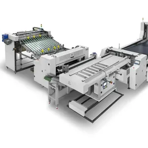 Tagliatrice di carta a base piatta per imballaggio di candele quadrate rigide in cartone con alimentazione automatica di fascia alta