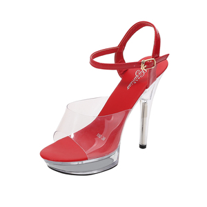 Venta caliente zapatos de <span class=keywords><strong>fiesta</strong></span> de moda mujeres Sexy 13 cm tacones altos para damas nuevos estilos verano Strippers <span class=keywords><strong>sandalias</strong></span> - Product Image 2