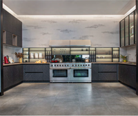 Îlot de cuisine modulaire personnalisé, comptoir, design de meuble moderne, matériaux écologiques pour projets résidentiels et commerciaux