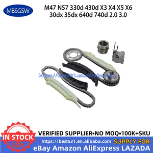 MBSGSW Kit de chaîne de distribution pour BMW M47 N57 330d <span class=keywords><strong>430d</strong></span> X3 X4 X5 X6 30dx 35dx 640d 740d 2.0 3.0 1998-2013 W/Gears 13527787299 - Product Image 3