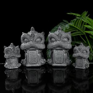 Toptan özel Feng Shui reçine aslan heykeli aslan dans çin aslan tasarım elemanı yaratıcı masa dekoratif - Product Image 2