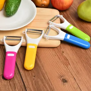 Paslanmaz çelik Metal bıçak soyma bıçağı mutfak Gadget için meyve sebze kavun yerli elma soyucu planya bıçağı