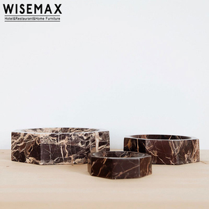 WISEMAX FURNITURE commercio all'ingrosso di lusso soggiorno decorazione marmo cubo angolo rotondo arredamento per la casa accessori per la decorazione - Product Image 2