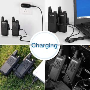 Mini radio talkie-walkie BF-666S UHF 400-470Mhz Baofeng 666S Radios amateur Chargeur USB Émetteur-récepteur Communicateur - Product Image 4