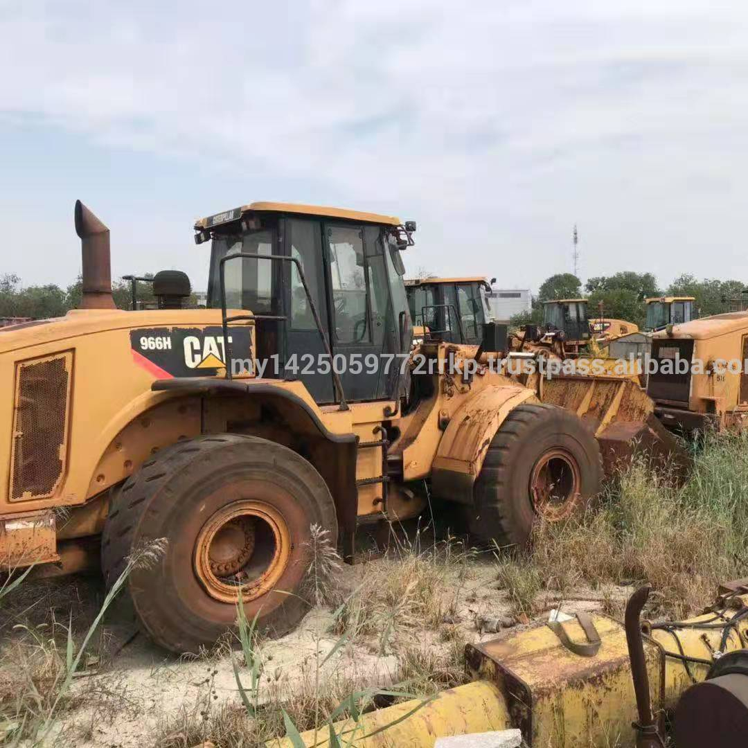 Б/у колесные погрузчики caterpillar 966H 950E D H 936E H 980H G, оригинальный японский двигатель 966h, высокая мощность