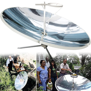Nồi nấu ăn năng lượng mặt trời di động ngoài trời hình parabol đường kính 1,5m công suất 1500W, tích hợp chức năng đun nước gia đình, tiết kiệm năng lượng, thân thiện với môi trường - Product Image 1
