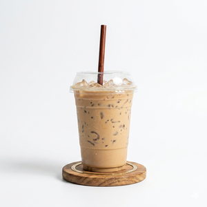 Custom Logo 98mm Clear PET <b>Plastic</b> <b>Cup</b> Disposable Cold Beverage Juice <b>Cup</b> with Lid Wholesale Single Wall Round <b>Drinking</b> <b>Cup</b> - Product Image 1
