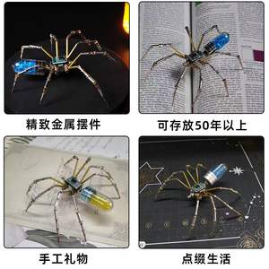 Dropshipping Shopify Steampunk Mechanical Spider Model DIY <b>3D</b> Metal <b>Puzzle</b> Brass Clockwork Gift For Adults - Product Image 6