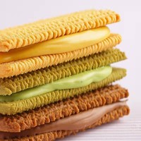 Groothandel 58g doosjes gemengde Matcha chocolade fruit gevulde koekjes zoete leisure biscuit