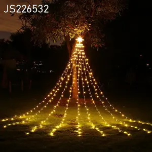 2024 Outdoor Licht Ketting Tuin String Licht Waterdicht Kerst 20 Led Ster Decoratief Licht