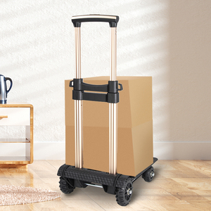 Gerobak Dorong Lipat Ringan 4 Roda, Troli Lipat Portabel, Gerobak Belanja untuk Pindahan - Product Image 4