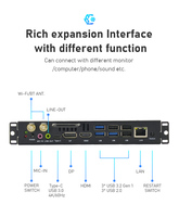 Ordinateur portable de dernière génération avec processeur Intel Core Ultra U5/U7, Windows 10/11, Linux, 8 Go/16 Go de RAM + 512 Go/1 To, ordinateur embarqué prêt à l'emploi
