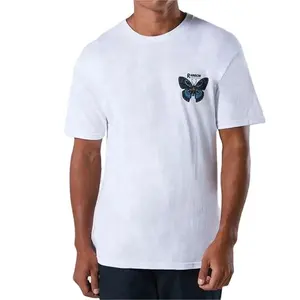 Oem 2024 cotton giản dị Ngắn Tay Áo Đồng bằng nén màn hình trắng in T-Shirt unisex đồ họa t Áo sơ mi máy in