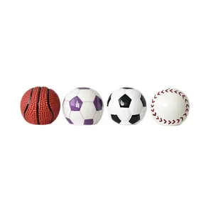 Sports design piggy banks ceramic basketball soccer rugby baseball shaped handmade money saving box