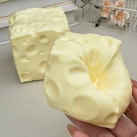 Jouets Squishy en forme de beurre compressibles, très demandés, durables, anti-stress de poche en mousse PU
