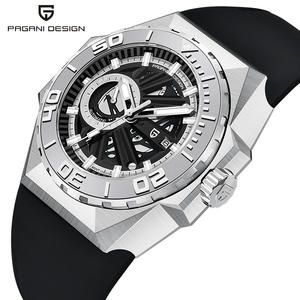 Montre mécanique pour homme Pagani Design PD-YS007 en acier inoxydable automatique avec date, étanche à 100 m - Product Image 1