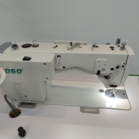Machine à coudre industrielle automatique à point noué de type moteur pas à pas à aiguille unique à grande vitesse avec bras long