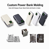 Kit de boîtier de batterie externe DIY avec écran LED circulaire 10000mAh, charge rapide PD 20W, coque PCBA