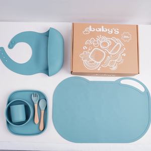 Petit bol en Silicone souple et antidérapant pour enfant en bas âge, tapis de <span class=keywords><strong>plaque</strong></span> en Silicone, napperon d'aspiration pour bébés et tout-petits - Product Image 4