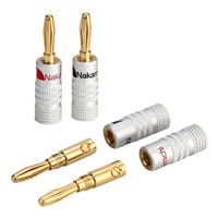 Connecteur banane mâle YIDI plaqué or, en plastique, à angle droit 90 degrés, borne de connexion 2 mm 4 mm, adaptateur audio et vidéo CE