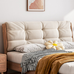 Cama de Plataforma de Madera de Fresno Sólido Estilo Wabi Sabi, 1.8m, Doble, Muebles de Dormitorio Modernos y Minimalistas - Product Image 5