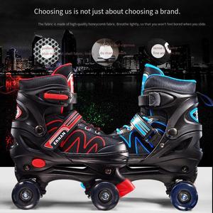 Giày trượt patin có thể điều chỉnh SUnisif FT10 cho Nam Nữ đế hai hàng thiết kế chuyên nghiệp bánh xe nhấp nháy ánh sáng ABEC-7 vòng bi 82A - Product Image 5