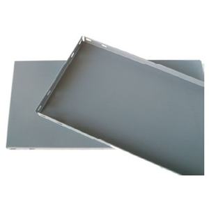 Plateau - Plateau en métal peint en gris foncé, dimensions 0900x500 mm, idéal pour le stockage dans les environnements industriels - Product Image 1