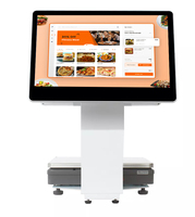 15.6 pouces Caisse Enregistreuse Pos Terminal Windows/android écran tactile Pos tout en un avec double affichage Pos Machine Android