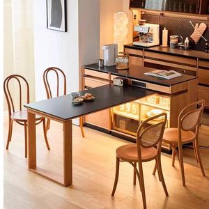 Original Wood Style Cherry Wood Island Dining <b>Table</b> Integrated Kitchen Storage Sideboard For Small Apartment Living Room - Product Image 2