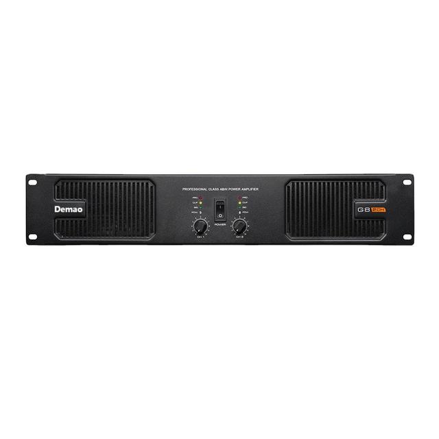 Demao G8-2CH High Cost Performance 2 Channels Professional Audio Power Amplifier for Home Sound System and Live Show