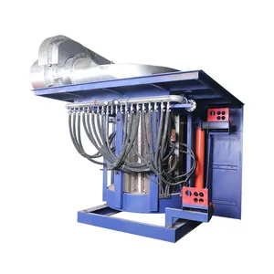 horizontal induction furnace for copper bar 12 ton induction melting furnace