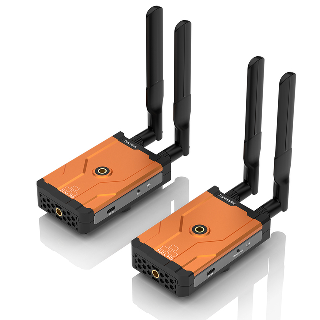 HOOMC 1080P HDMI Wireless Video Transmitter and Receiver 1640FT/500meters Transmitter Use for Camera Live Broadcast Equipment