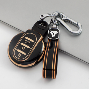 เคสกุญแจรถยนต์ TPU นุ่มคุณภาพพรีเมียม สำหรับ BMW <span class=keywords><strong>Mini</strong></span> <span class=keywords><strong>Countryman</strong></span> Cooper F54 F55 F56 F60 พร้อมพวงกุญแจและกระเป๋า - Product Image 2