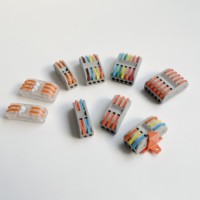 Push-Typ VGA Beleuchtung Kupfer Schnellverbinder Klemmenblock Nylon für 32A 0,08~4mm² Kabelverbindung IP40 Schutz