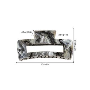 กิ๊บติดผมหินอ่อนทรงสี่เหลี่ยมจัตุรัส ขนาด 10 ซม. ยี่ห้อ <span class=keywords><strong>Wow</strong></span> Sheila อุปกรณ์เสริมผมสำหรับผู้หญิง - Product Image 2