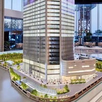 Fabricante, venta al por mayor, modelos de arquitectura en miniatura, modelo a escala 3D para arquitectura, modelo a escala de edificio de oficinas
