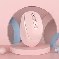 Souris sans fil mini USB à double mode de charge, LED, pour droitier, légère et portable, charge silencieuse pour tablette