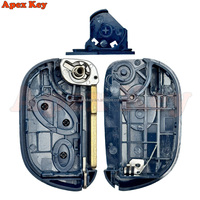 Boîtier de clé de voiture à distance à 3 boutons pour Maserati Gran Turismo Quattroporte, lame non taillée, remplacement de la coque de clé, noir ABS