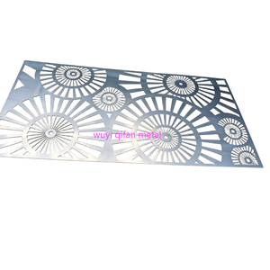 Plaques métalliques géométriques modernes découpées au laser pour la conception de cloisons intérieures - Product Image 4