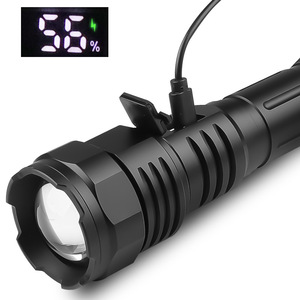 ไฟฉาย LED 30W แบบชาร์จซ้ำได้ ซูมปรับโฟกัสได้ ระยะไกล ไฟฉายยุทธวิธีสำหรับกิจกรรมกลางแจ้ง - Product Image 4