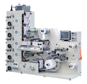 GP520-5C flexo máy in nhãn UV Lò nướng Phim Giấy Phim dán nhãn máy in flexo