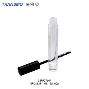 Tube de mascara cylindrique blanc vide, flacon transparent pour eye-liner, maquillage pour blush - Product Image 3