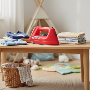 Plastic Model Toy Kids Clothes Iron Pretend Play Home Appliance Role Play <b>Mesh</b> Packed - Product Image 2