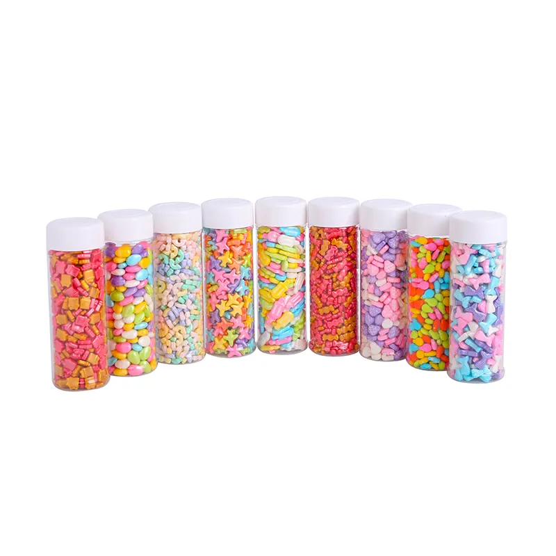 Kerst Blauw Oudroze Vegan Bakken Versieren Snoep Bulk Halloween Eetbare Staven Glitter Suiker Parel Cijfers Prinses Sprinkles