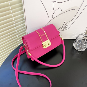 <span class=keywords><strong>Sac</strong></span> tendance 2024 élégant aisselle fronde sacs à main couleur unie en cuir PU sacs à bandoulière mode exquis sacs à provisions - Product Image 1