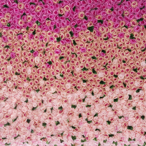 ผนังดอกไม้ผ้าตกแต่งขนาดสั่งทำ ฉากหลังดอกไม้สำหรับงานแต่งงาน ศิลปะผนังดอกไม้แห่งชีวิต ฉากหลังถ่ายรูป - Product Image 3