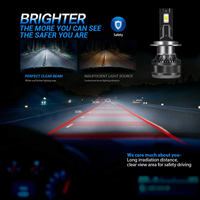 Phare LED YHKOMS X14 Super Lumineux 4400LM 60W Puce 3570 Blanc 6000K Multiples H1 H7 H11 H4 H13 9004 9007 9005 9006 9012 5202