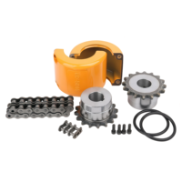 OEM SFS 45 #   Accouplement de chaîne à rouleaux universel flexible à dents en acier trempé KC, Fourniture directe d'usine